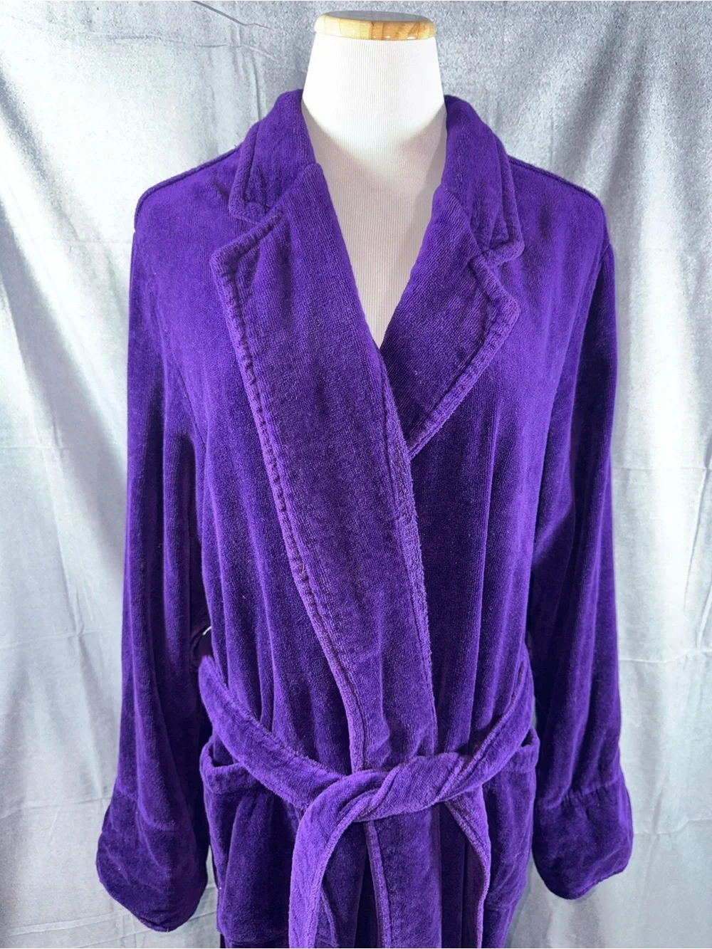 2405-Cabernet Plush Purple Women's Robe